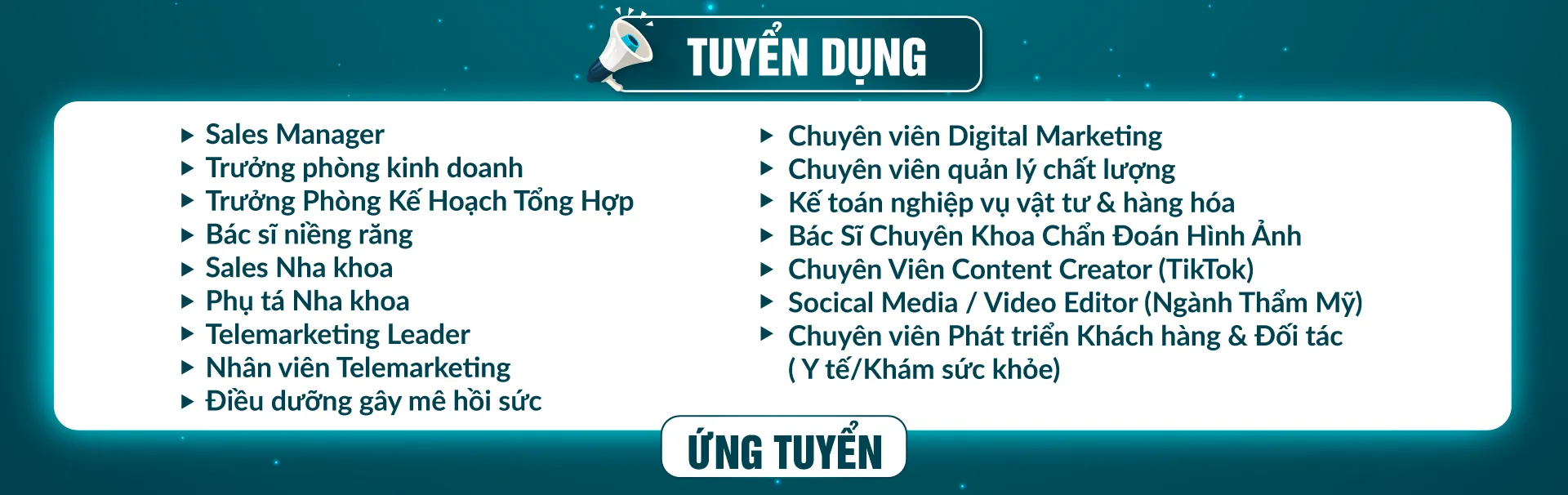Tuyển dụng tại bệnh viện JW tháng 06 - 2026