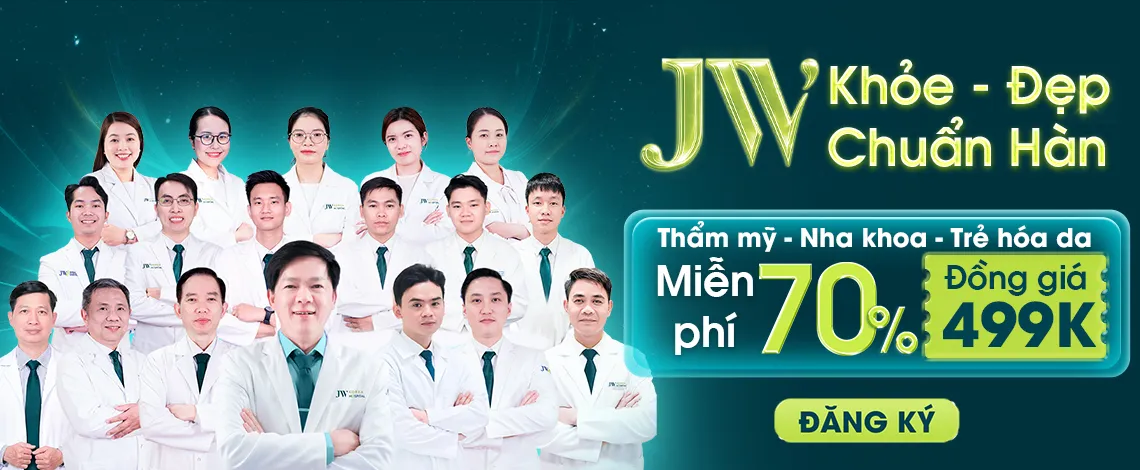 Banner khuyến mãi thẩm mỹ mới nhất từ bệnh viện JW