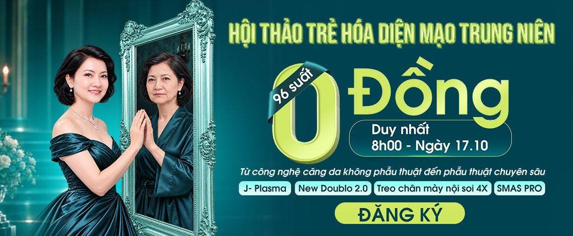 Banner khuyến mãi thẩm mỹ mới nhất từ bệnh viện JW