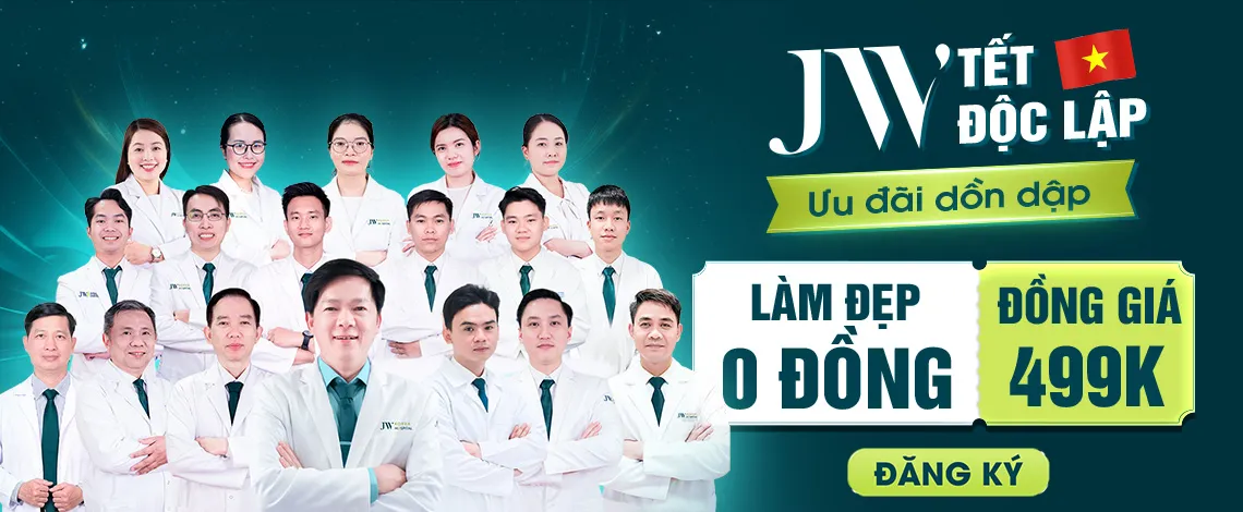 Banner khuyến mãi thẩm mỹ mới nhất từ bệnh viện JW