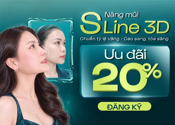 Giảm ngay 20% cho Nâng mũi cấu trúc S-line 3D
