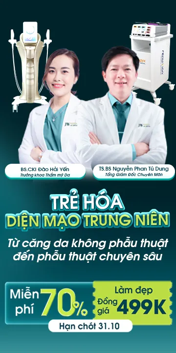 Banner khuyến mãi thẩm mỹ mới nhất từ bệnh viện JW