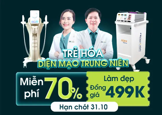 Miễn phí 70% Trẻ hóa diện mạo trung niên