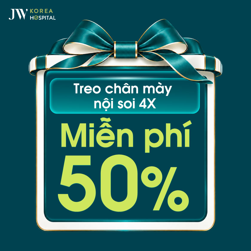 Bệnh viện JW miễn phí 50% treo chân mày nội soi 4X