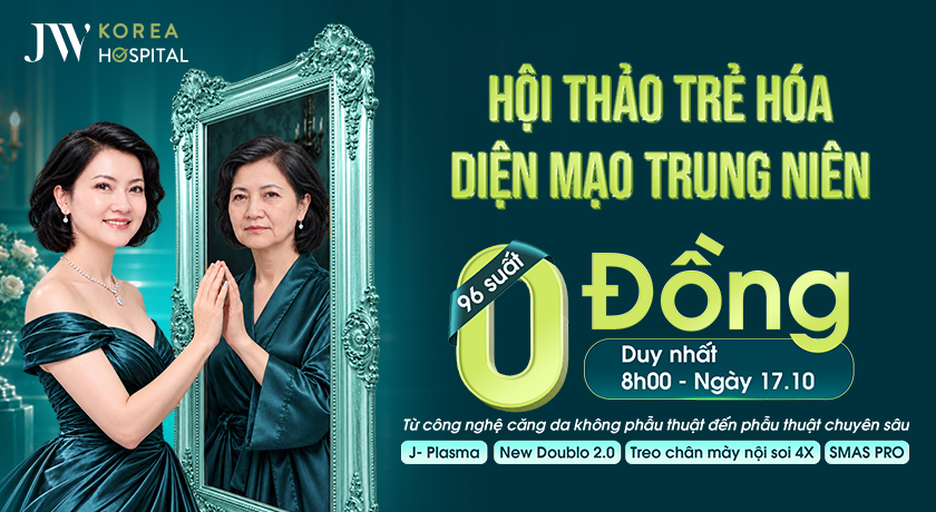 Hội thảo trẻ hóa diện mạo trung niên được tổ chức vào ngày 17/10 tại bệnh viện JW Hàn Quốc