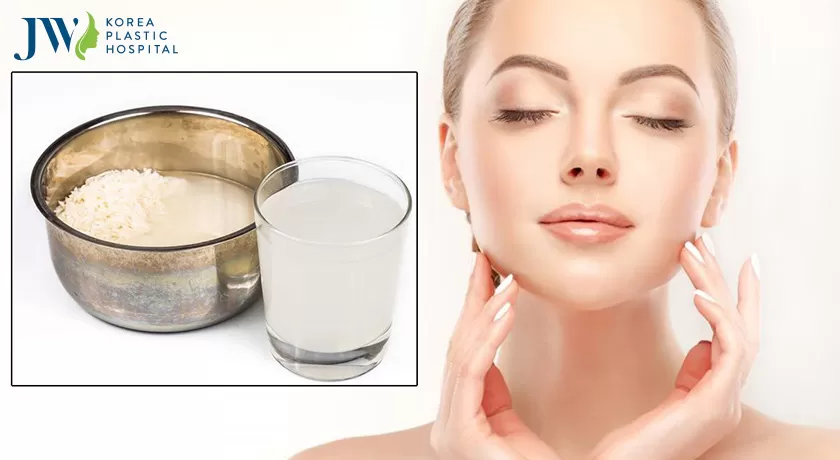 cách là trắng da bằng nước vo gạo