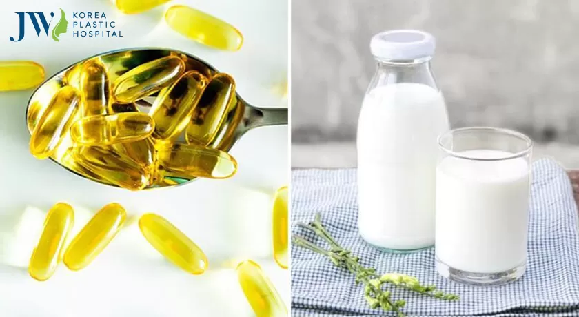 Làm giảm tàn nhang với vitamin E và sữa tươi không đường