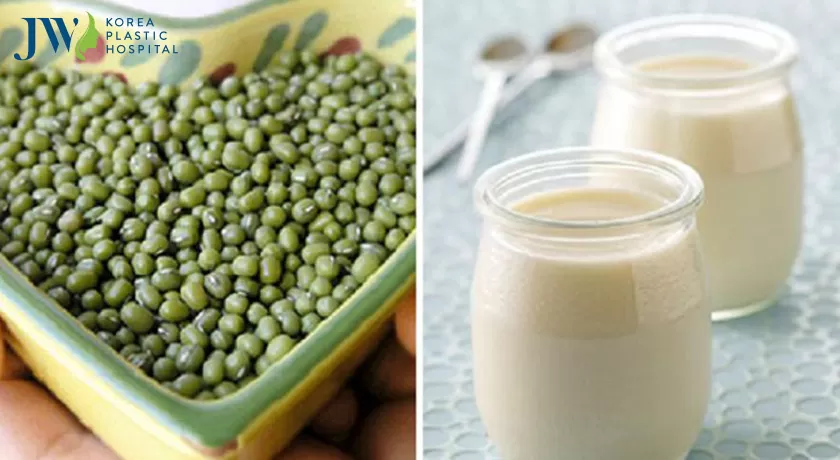 Mặt nạ đậu xanh + sữa tươi trị tàn nhang, mờ thâm nám