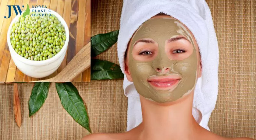 cách đắp mặt nạ đậu xanh xóa thâm nám, tàn nhang