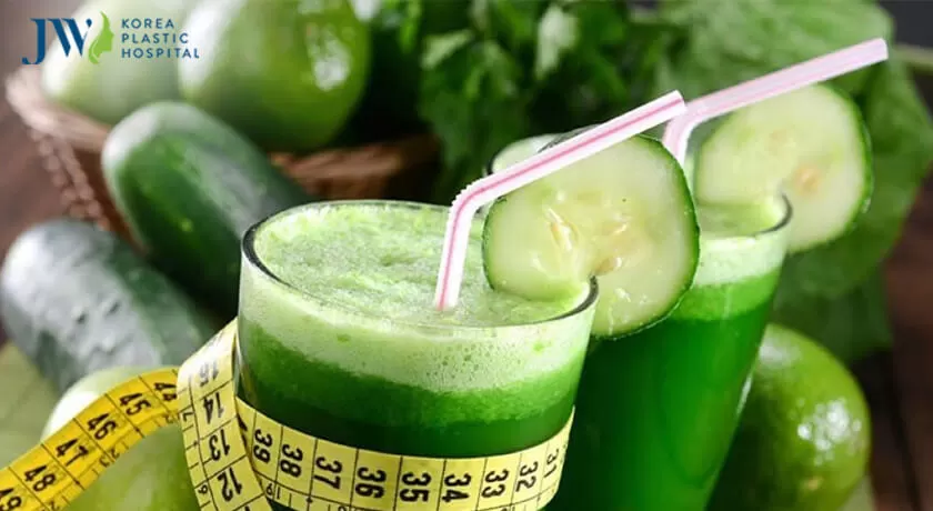 Nước ép dưa leo với hàm lượng nước cao sẽ giúp bạn giảm cân hiệu quả