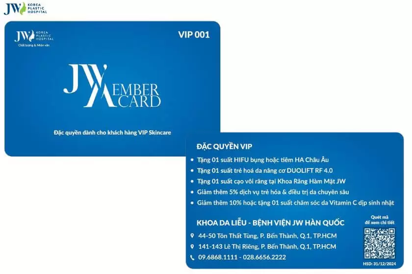 thẻ member card skincare