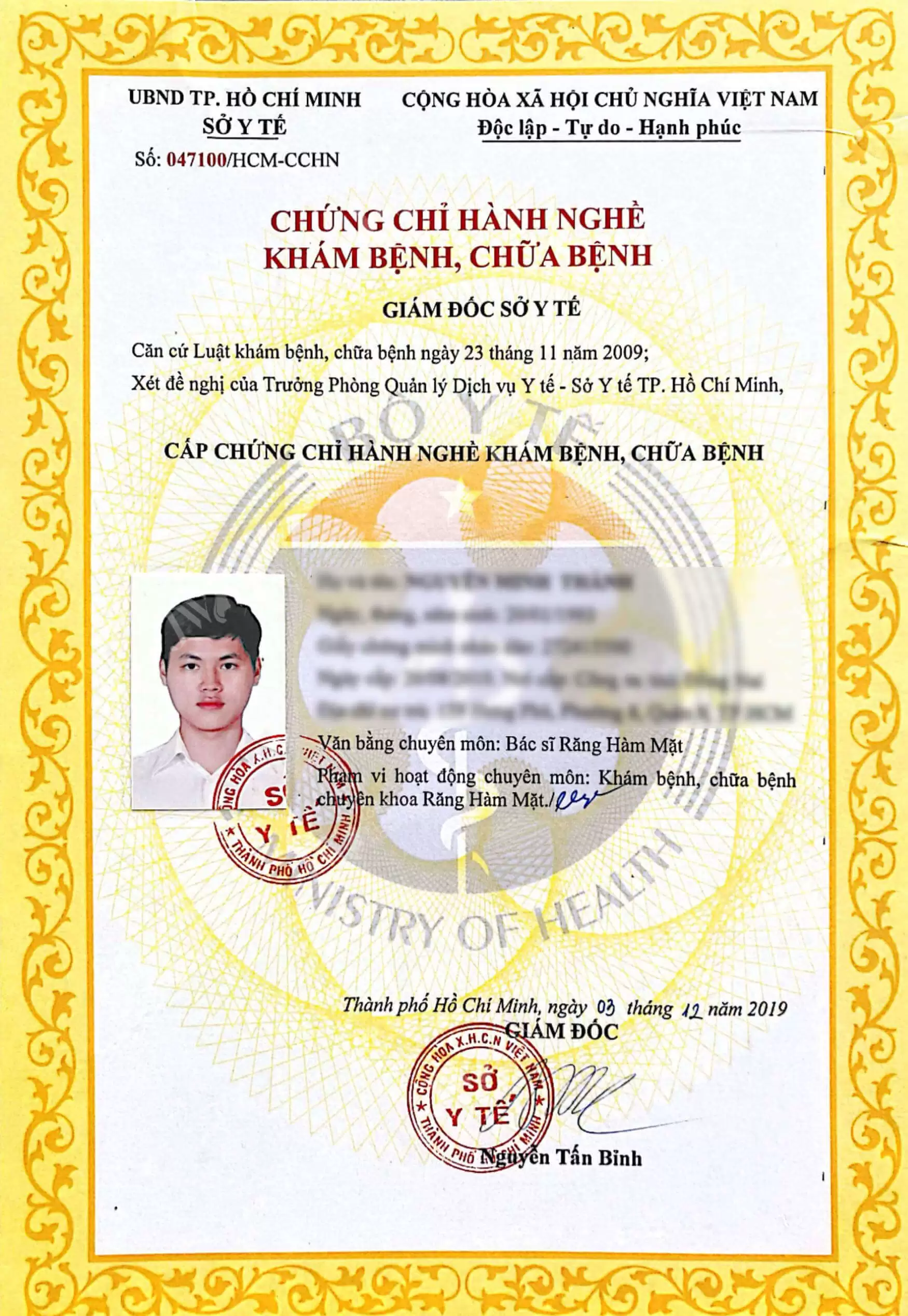 bac si khoa rang ham mat