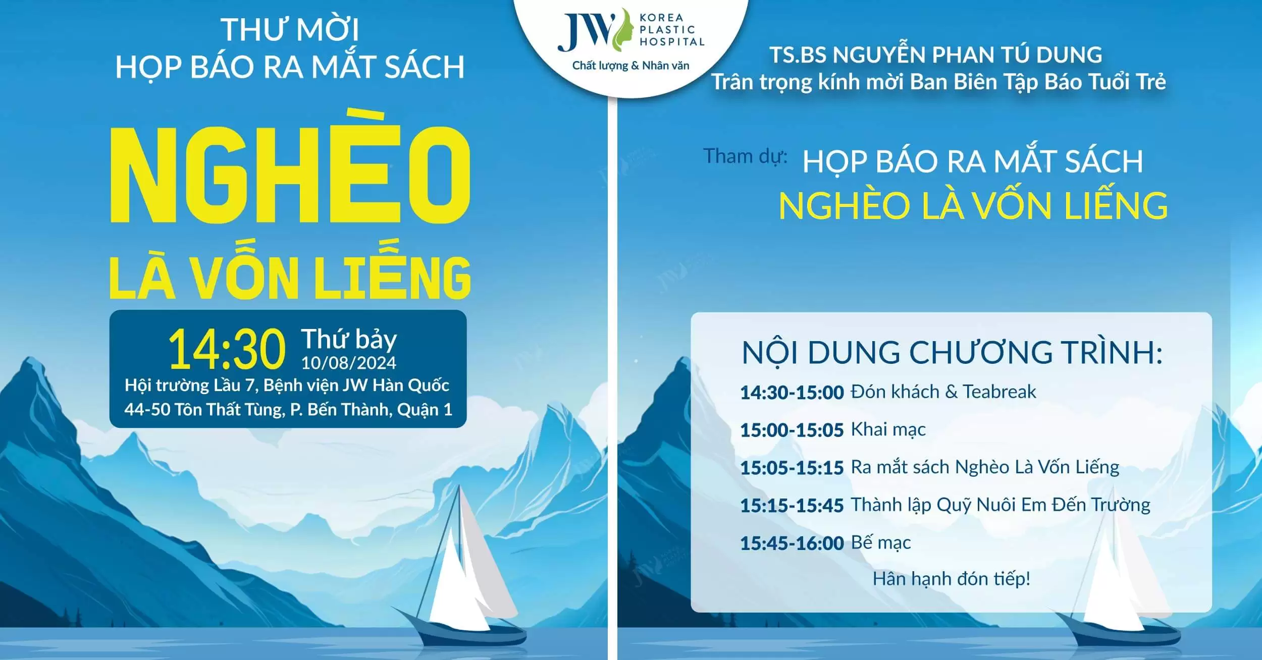 Thông báo: Họp mắt ra mắt sách Nghèo là Vốn Liếng của TS.BS Nguyễn Phan Tú Dung
