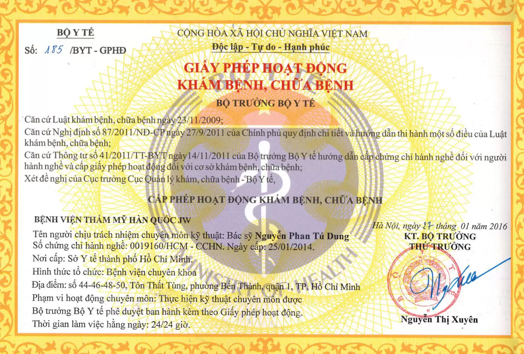 giay phep hoat dong benh vien jw han quoc