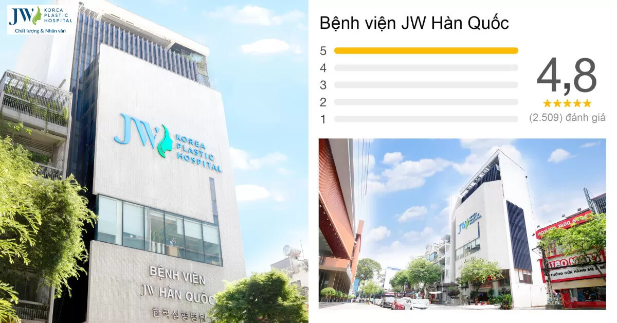 Bệnh viện JW Hàn Quốc được hàng nghìn khách hàng đánh giá 5 sao chất lượng