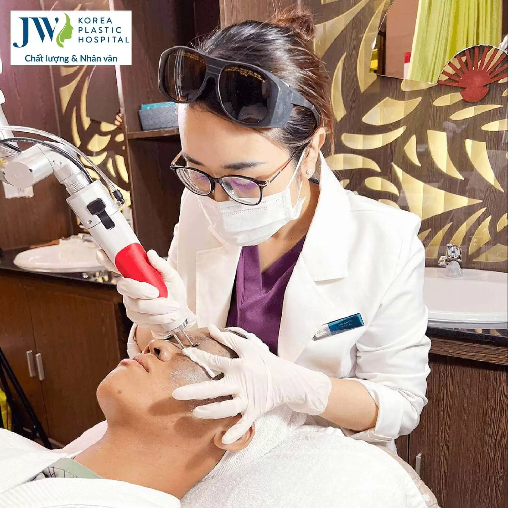 laser tre hoa da tai benh vien jw