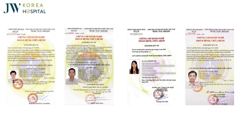 chung chi hanh nghe bac si benh vien jw